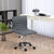 Vinsetto Adjustable Swivel Office Chair with Armless Mid-Back in PU Leather and Chrome Base - Dark Grey