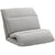 HOMCOM Adjustable Floor Chair with Back Support, Folding Chair Bed, Lazy Sofa Bed for Gaming, Meditation, Reading, Grey