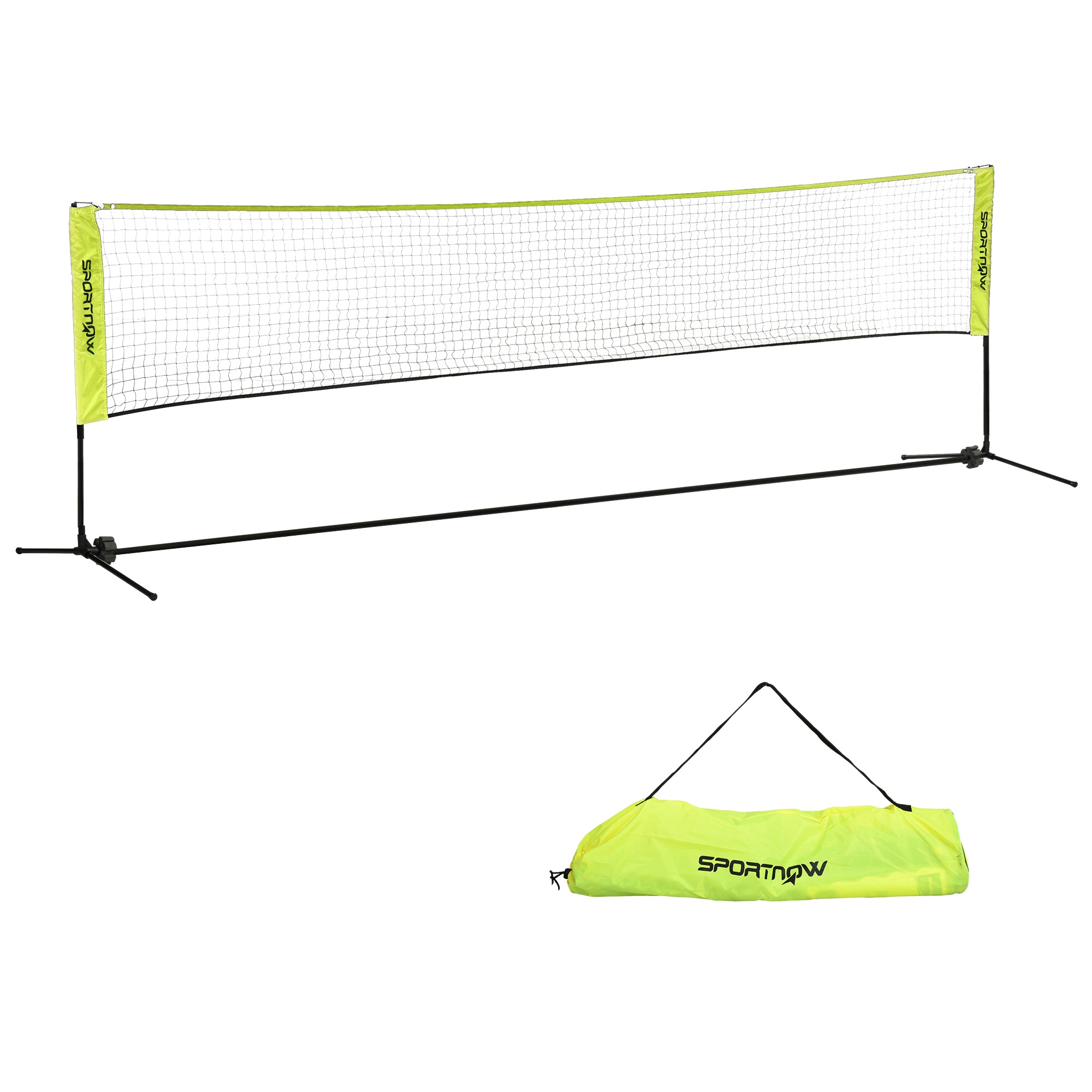 SPORTNOW Adjustable Net: 4m Height for Badminton, Tennis, Pickleball, Volleyball, Outdoor Sports with Carry Bag, Cobalt Blue