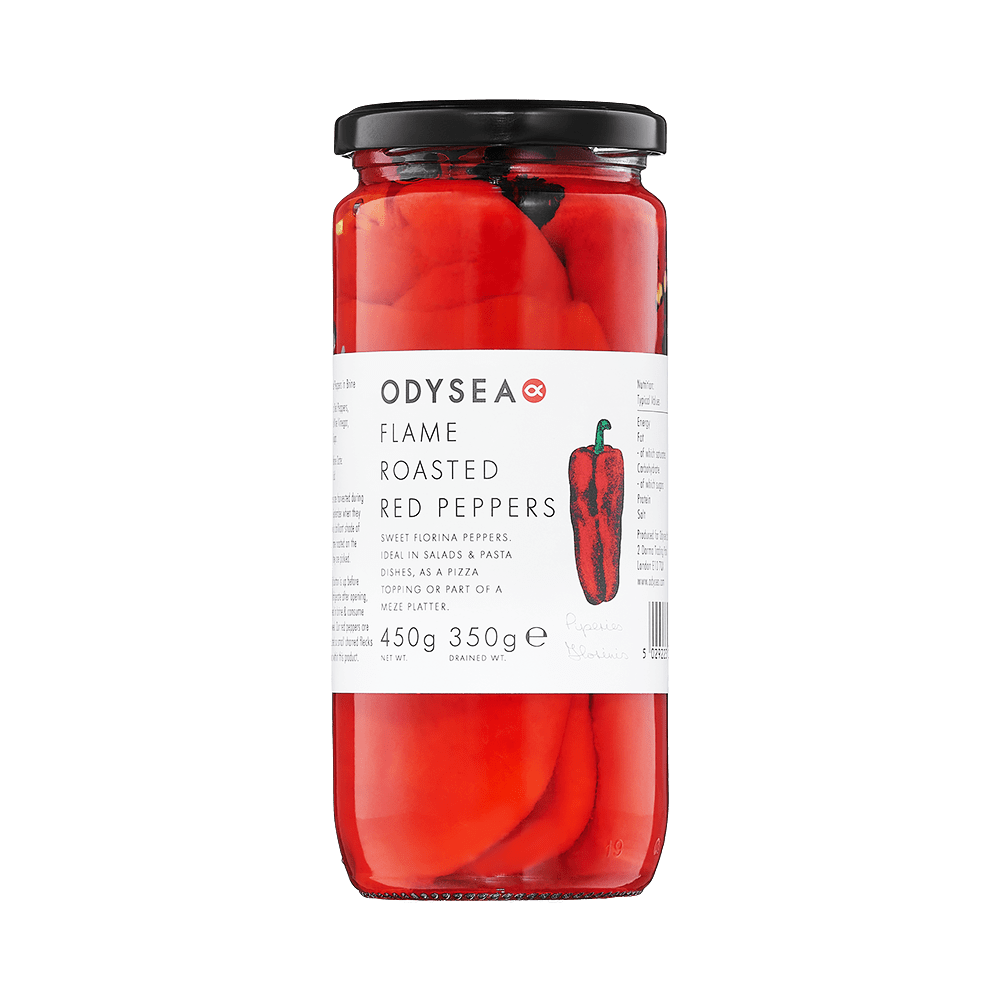 Odysea Flame Roasted Red Peppers (350g)