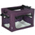 PawHut Portable Pet Carrier, Foldable Travel Bag for Small Dogs and Cats, Lightweight and Breathable, Purple