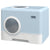 PawHut Enclosed Litter Sanctuary: Front/Top Entry, Drawer Tray, Scoop, 52Lx41Wx38.5Hcm, Blue