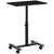 HOMCOM Mobile Overbed Table, Rolling Laptop Stand with Wheels, Height Adjustable Sofa Side Table for Home Office, Black