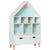 HOMCOM Kids Bookshelf Chest w/ Drawer Cubes Baby Toy Wood Organizer Display Stand Storage Cabinet 82x30x126cm White