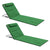 Outsunny Reclining Beach Duo: Metal Frame Loungers with PE Fabric, Includes Pillows, 2 Pieces, Green