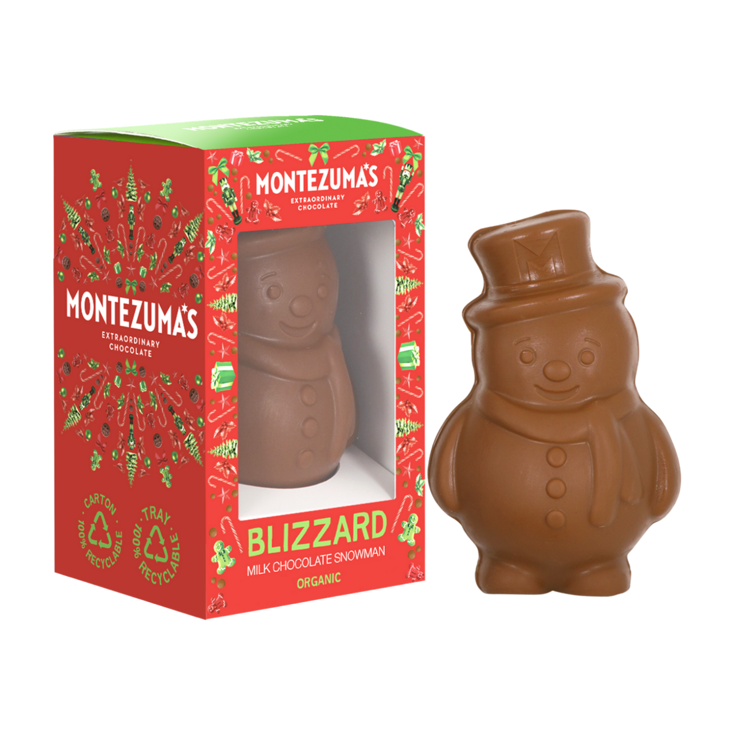 Montezuma's Blizzard Organic Milk Chocolate Snowman (75g)