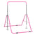 HOMCOM Gymnastics Bar for Little Acrobats: Adjustable Height Horizontal Bar, Sturdy Triangle Base, Home Training, Pastel Pink