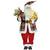 HOMCOM Life Size Animated Santa Claus, 133cm Tall Christmas Decoration with Sound Activated, Light Up Ornament, Laughing Effect and Festive Music for Party | Aosom UK