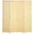 HOMCOM 4 Panel Folding Room Divider Screen, Wall Panel Privacy Furniture, Freestanding Paravent Partition Separator for Bedroom, 180 x 180cm, Natural