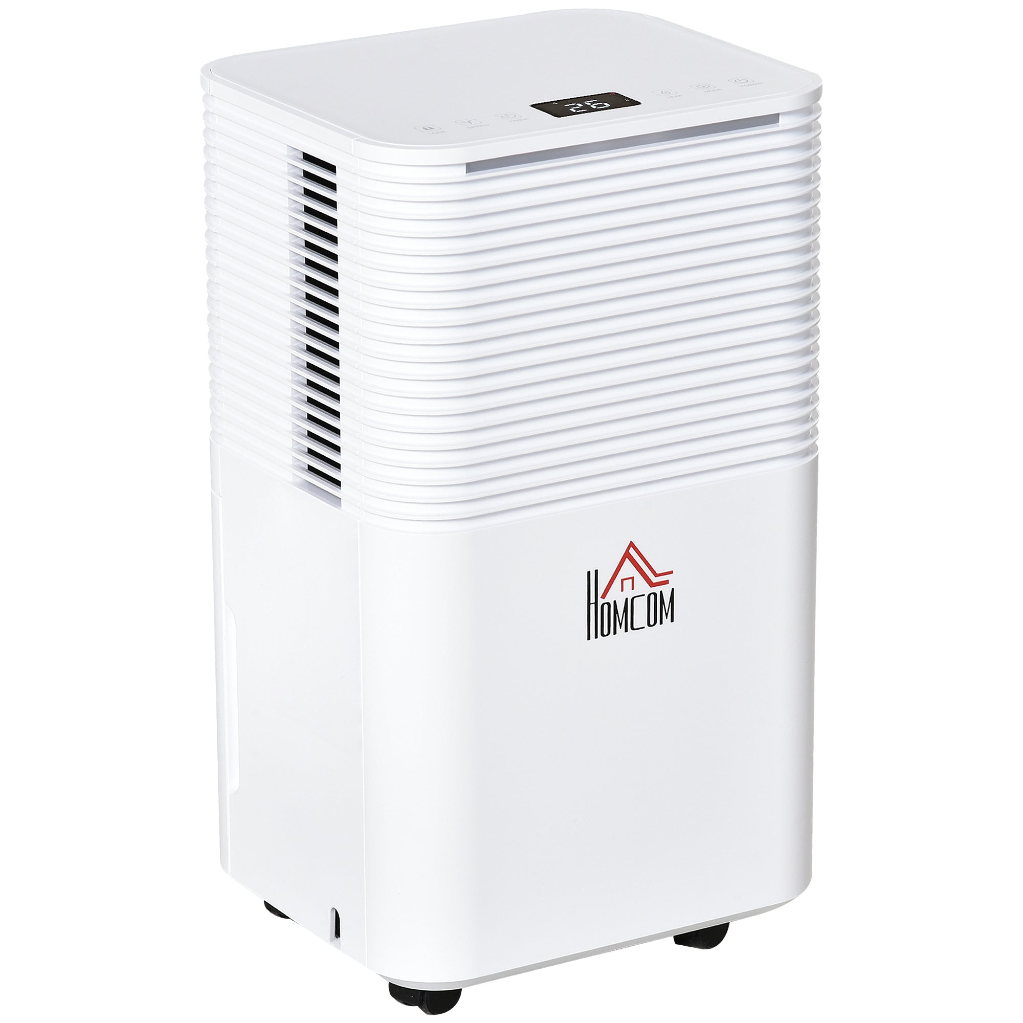 HOMCOM 12L/Day 2000ML Portable Quiet Dehumidifier for Home Laundry Room Bedroom Basement, Electric Moisture Air De-Humidifier with 3 Modes