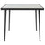 Outsunny Outdoor Dining Table, Square Garden Table for 4 with Marble Effect Tempered Glass Top, Steel Frame, White