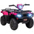 HOMCOM 12V Kids Quad Bike with Forward Reverse Functions, Ride On ATV with Music, LED Headlights, for Ages 3-5 Years - Pink