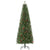 HOMCOM Pencil Artificial Christmas Tree with Realistic Branches, Red Berries, Auto Open, Green