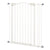 PawHut Adjustable Pet Portal: Metal Safety Gate with Folding Design, 74-87cm Width, Pristine White