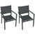 Outsunny Garden Chairs: Stackable Aluminium Duo, Lightweight, Cream White