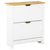 HOMCOM 12-Shoe Storage Cabinet 4 Shelves 2 Drawers 4 Protective Legs Modern Stylish Unit Hallway Bedroom Home Furniture White