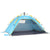 Outsunny Pop-up Beach Tent: UV Protection Sun Shelter for 1-2 People, Ventilated Mesh Windows & Sandbags, Light Blue