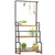 Outsunny 3 Tiered Plant Stand with Hanging Hooks, Flower Rack Shelf for Indoor Outdoor Porch Balcony Living Room Bedroom