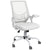 Vinsetto Mesh Office Chair, Computer Desk Chair with Flip-up Armrests, Lumbar Back Support and Swivel Wheels, White