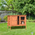 PawHut Wooden Guinea Pigs Hutches Elevated Pet House Bunny Cage with Slide-Out Tray Lockable Door Outdoor Openable Roof 102 x 56 x 85cm Natural