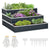 Outsunny 3 Tier Raised Garden Bed, 118 x 118 x 62cm Metal Box with Open Bottom, Three Individuals, to grow Vegetables, Herbs, Flowers, Grey | Aosom UK