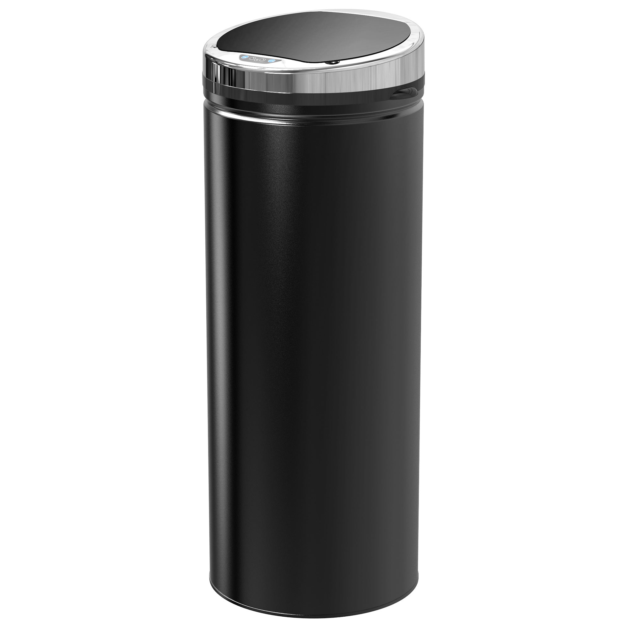 HOMCOM 50L Stainless Steel Sensor Trash Can W/ Bucket-Black