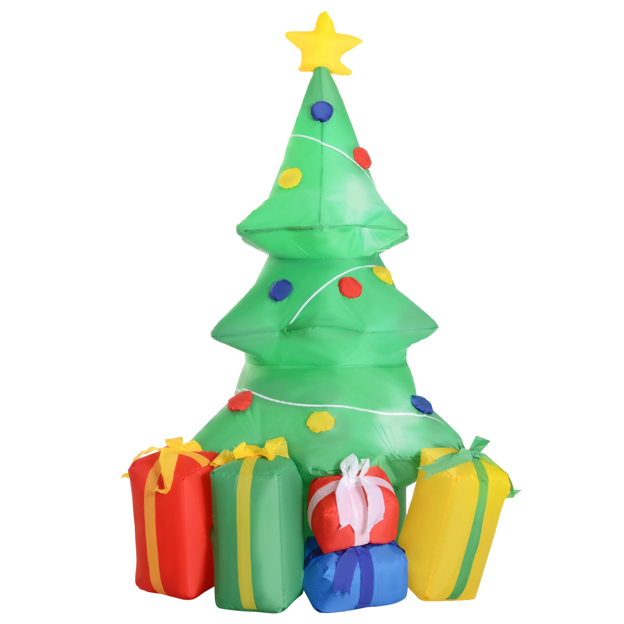 HOMCOM 1.5m Inflatable Christmas Tree W/LED lights