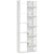 HOMCOM 6-Tier Bookshelf, Modern Bookcase with 11 Open Shelves, Freestanding Decorative Storage Shelving for Home Office and Study, White