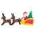 HOMCOM Inflatable Self-inflating Santa Sleigh Reindeer Christmas