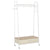 HOMCOM Entryway Coat Rack: Durable Metal Frame with Rail, 2 Drawers & Shelf for Organised Storage, Clothes Hanger