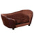 PawHut Pet Sofa Dog Couch, with Cushion, for Cats, Small Dogs - Brown