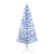 HOMCOM Artificial Fibre Optic Christmas Tree w/ 26 LED Lights Pre-Lit White Blue 6FT