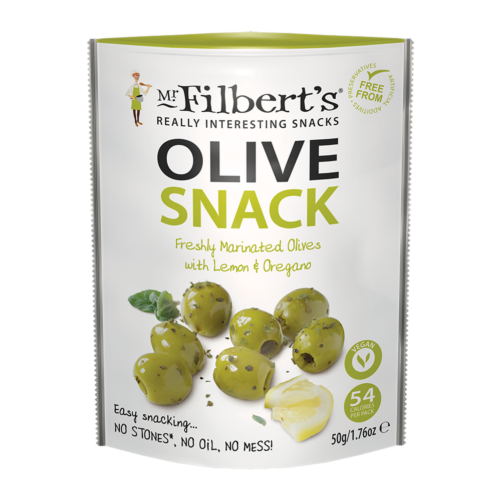 Mr Filbert's Green Olives with Lemon & Oregano (50g)