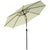 Outsunny 3(m) Tilting Parasol Garden Umbrellas, Outdoor Sun Shade with 8 Ribs, Tilt and Crank Handle for Balcony, Bench, Garden, Beige