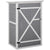 Outsunny Wooden Garden Storage Shed Fir Wood Tool Cabinet Organiser with Shelves 75L x 56W x115Hcm Grey