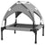 PawHut Elevated Cooling Pet Bed: Breathable Mesh Raised Cot for Small to Medium Dogs, Washable, Light Grey