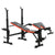 HOMCOM Adjustable Weight Bench with Leg Developer Barbell Rack for Weight Lifting and Strength Training Multifunctional Workout Station