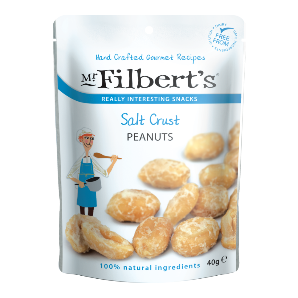 Mr Filbert's Salt Crust Peanuts Pocket Snacks (40g)