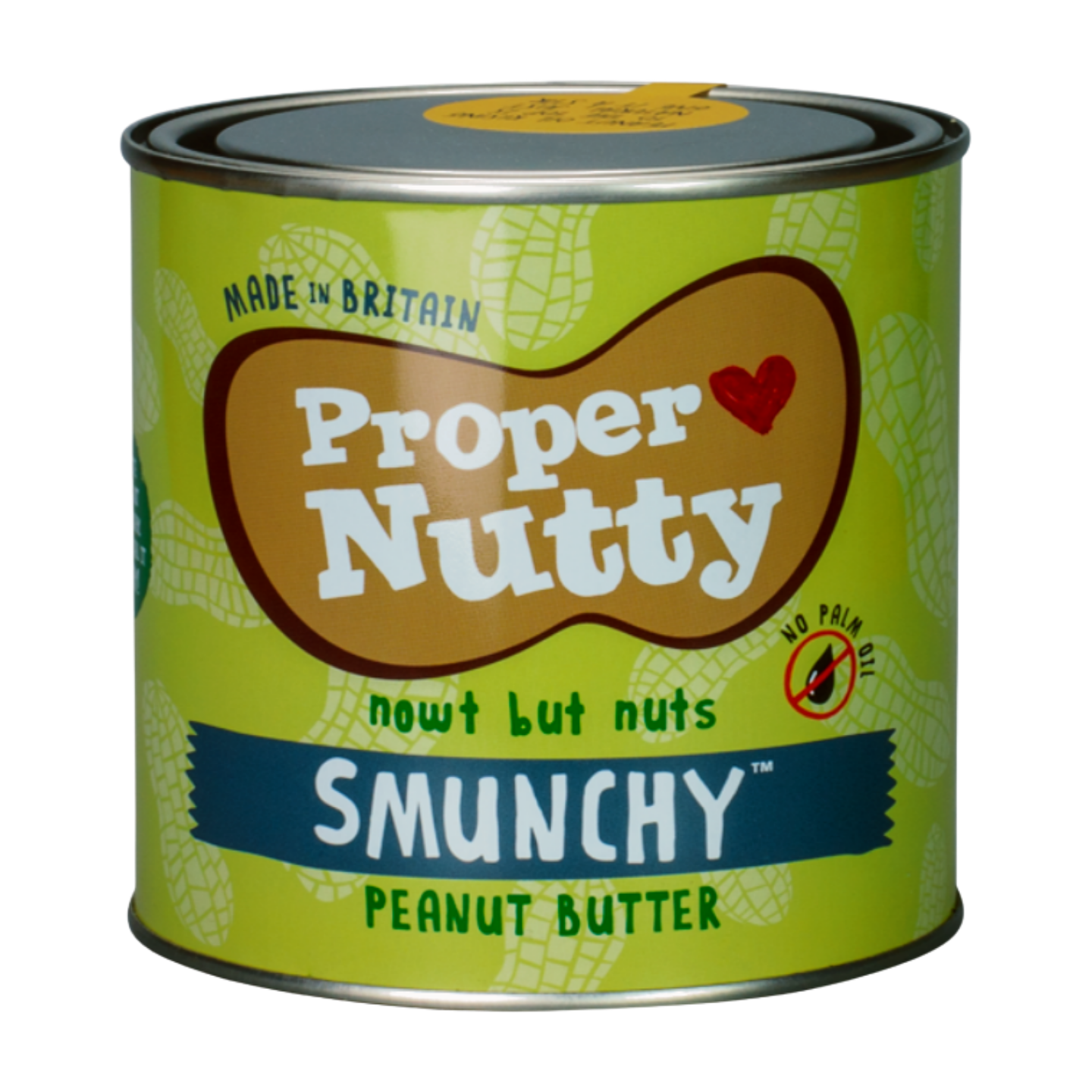 Proper Nutty Nowt But Nuts Smunchy Peanut Butter Tin (1Kg)