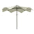 Outsunny Solar Patio Umbrella with LED and Tilt, Outdoor Market Table Umbrella Parasol with Crank, 3 x 3 (m), Cream White