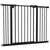 PawHut Adjustable Metal Dog Gate, Wide Safety Barrier for Pets, Easy to Install, 74-100cm, Black