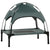 PawHut Elevated Pet Bed: Waterproof Mesh Cot with UV Canopy for Small Dogs, 61 x 46 x 62cm, Grey