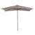 Outsunny 2 x 3m Wooden Parasol Garden Umbrellas Sun Shade Patio Outdoor Umbrella Canopy New (Light Grey)