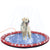 PawHut Splash Pad Playtime: Sprinkler Mat for Pets, Durable Water Fun, Outdoor Dog Bath Pool, Cerulean Blue