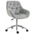 Vinsetto Velvet Ergonomic Office Chair: Adjustable Comfy Desk Chair with Arm and Back Support for Home, Grey