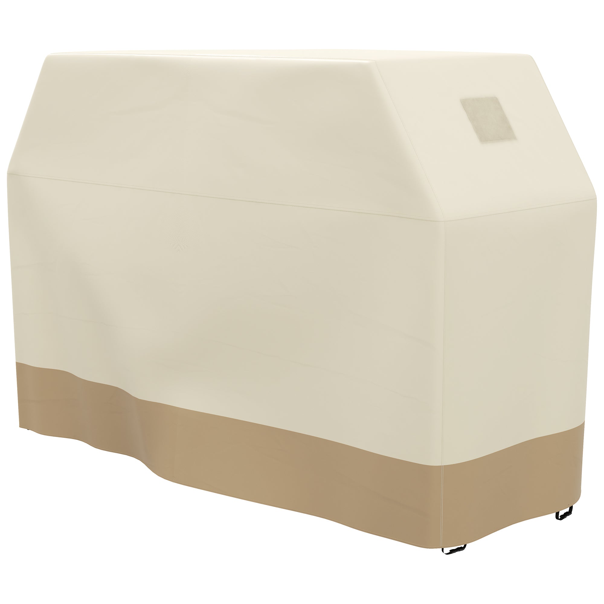 Outsunny Grill Cover: Waterproof PU-Coated Outdoor Protector for Barbecues, Beige, 71W x 188L cm