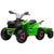 HOMCOM 6V Quad Bike with Back Trailer, Wear-Resistant Wheels, for Ages 18-36 Months, Green