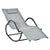 Outsunny Rocking Chair Zero Gravity Rocking Lounge Chair Rattan Effect Patio Rocker w/ Removable Pillow Recliner Seat Breathable Texteline - Grey