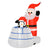 HOMCOM 1.6m Christmas Inflatable Santa Claus and Penguin with Ice House Built-in LED Blow Up Decoration Outdoor, Xmas Decor for Holiday Party Garden