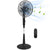 HOMCOM DC Pedestal Fan, 17.5'' Standing Fan w/ 28 Speeds, 3 Modes, 75° Oscillation, 12-Hour Timer, Adjustable Height, Mosquito Repellent Function, Black